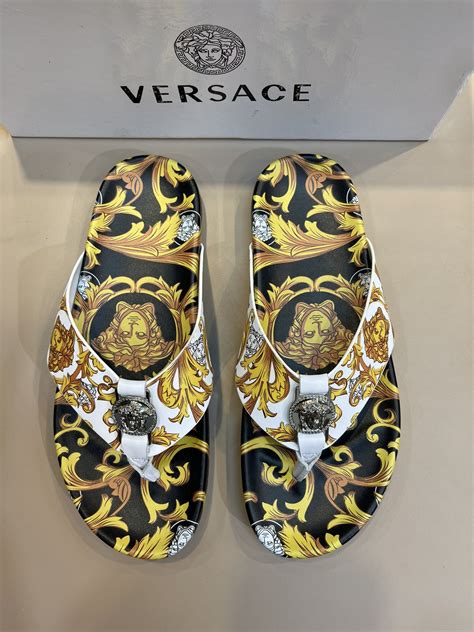 willam versace shoes|Versace men's slippers.